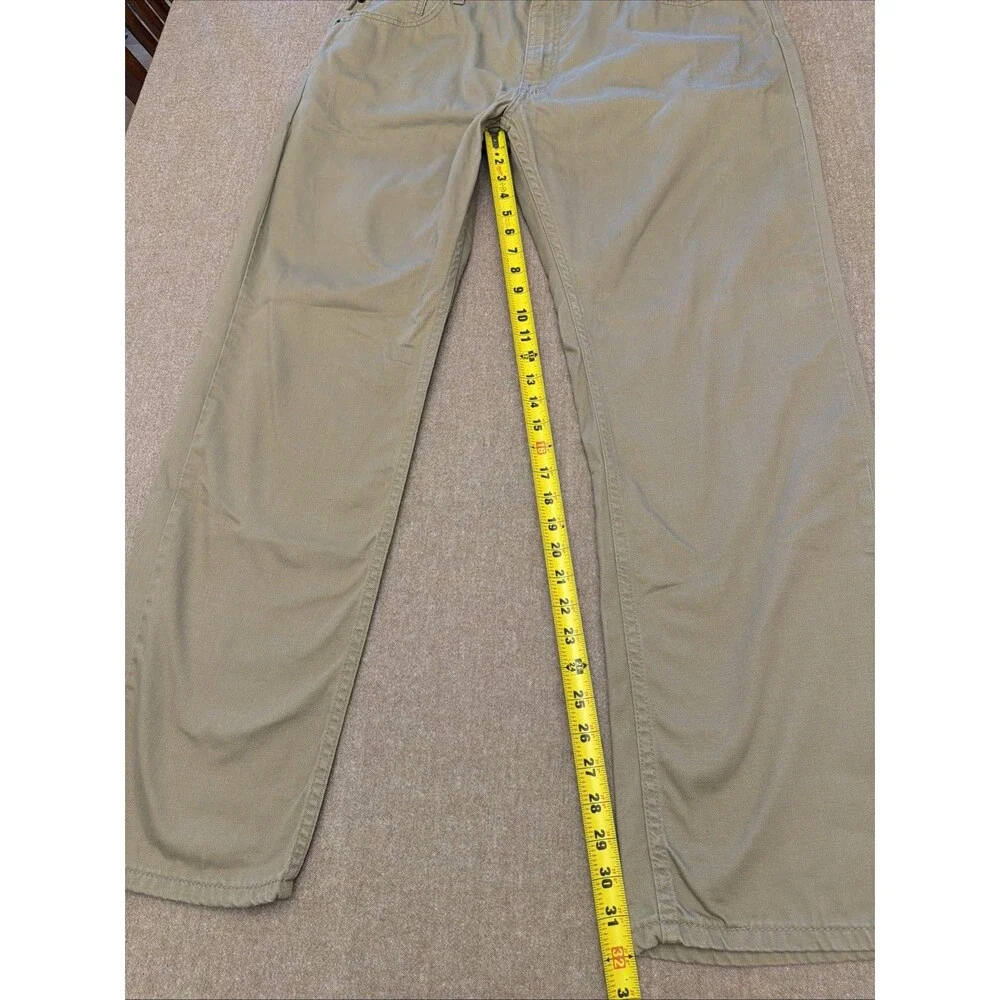 Levi’s 559 Relaxed Straight Mens Khaki Denim Pants Sz 40x32 100% Cotton